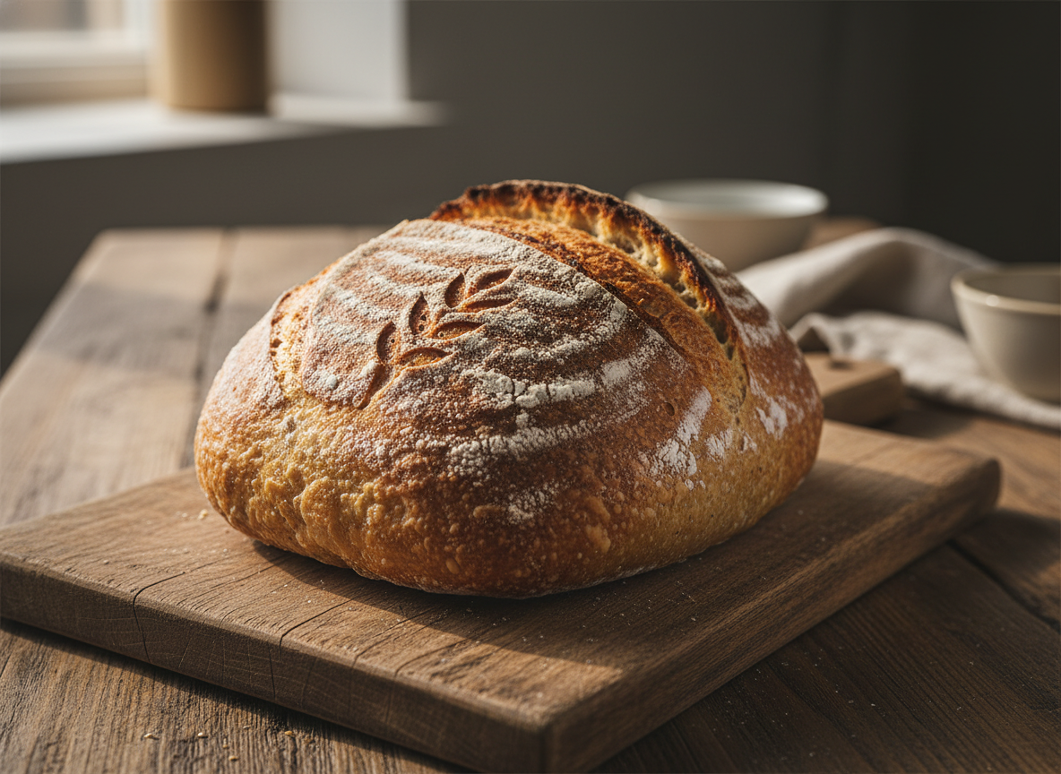 Scored Sourdough Loaf